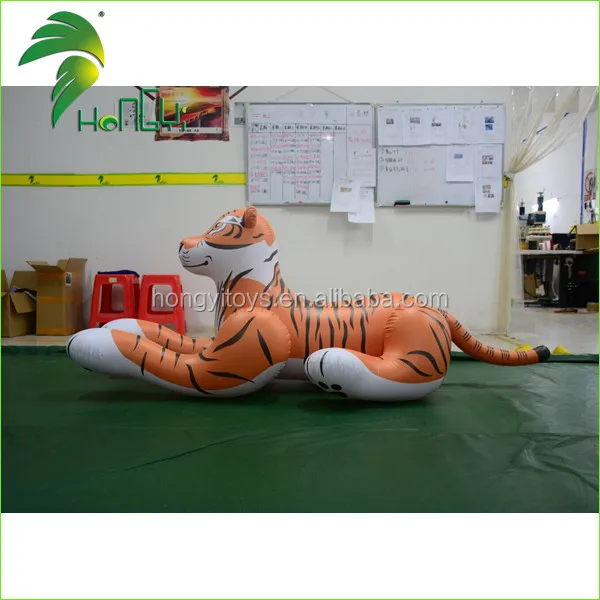 Hongyi Customized PVC Inflatable Tiger Giant Inflatable Animal Cartoon Toys Zoo Xxx for Sale