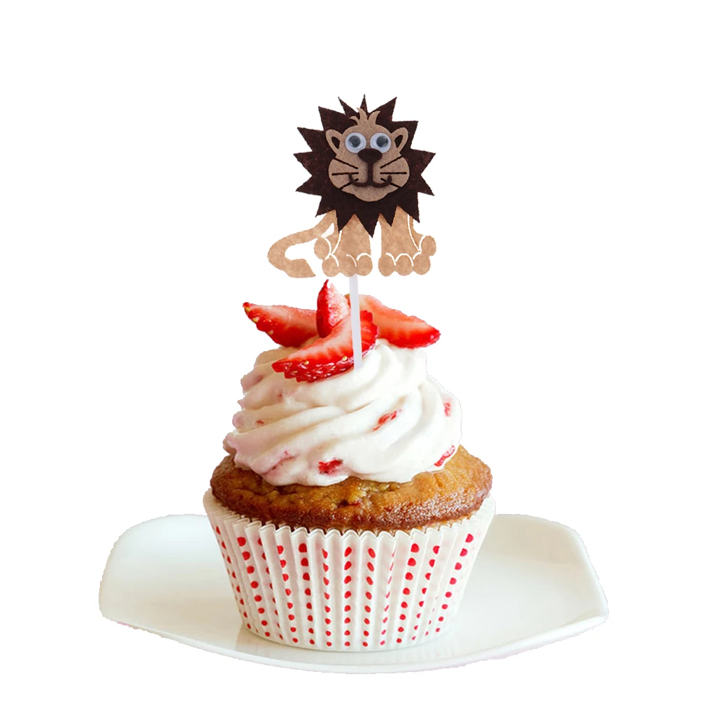 Cake Toppers Home, Furniture & DIY Jungle Animal 12x Wrappers 12x