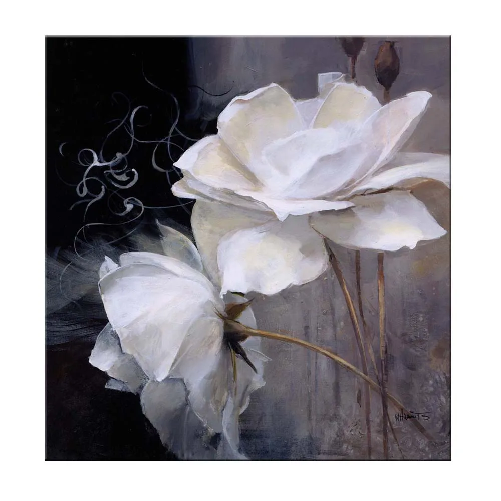 Beautiful White Lotus Flower Canvas Oil Painting For Living Room Home Hotel Cafe Modern Wall Decoration Buy Handmade Beautiful Flower Painting White Flower Oil Painting Handmade Flower Painting Product On Alibaba Com