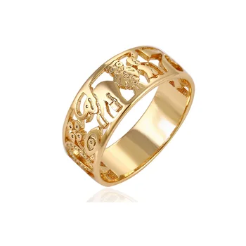 14121- Xuping Costume Jewellery Rings For Girls Simple Gold Ring Designs