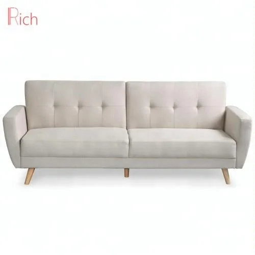 Modem Nordic Minimalist Style Home Living Room Furniture Wooden Legs Fabric Sofa Couch