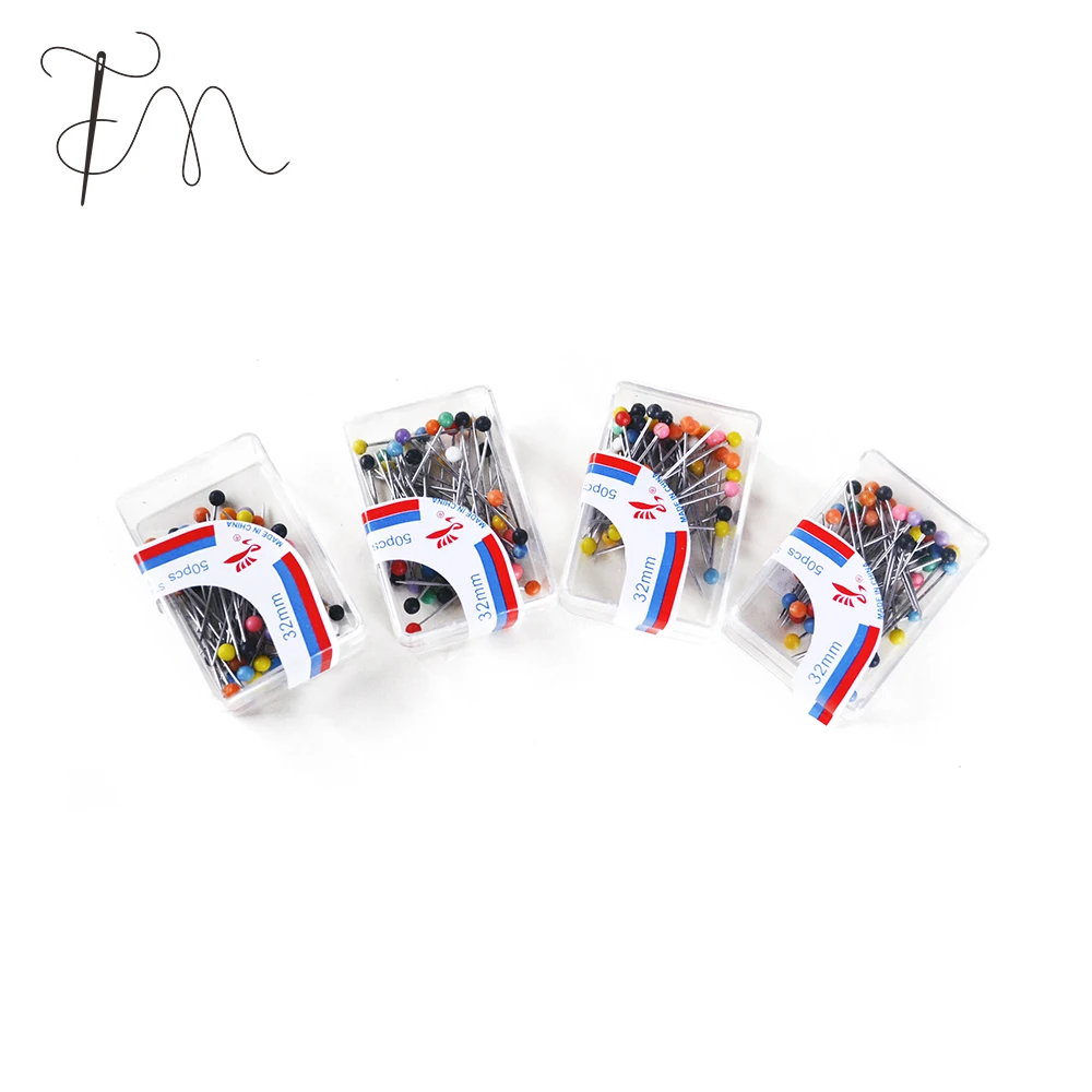
 Assorted Colorful Pearl Ball Head Straight Pins  