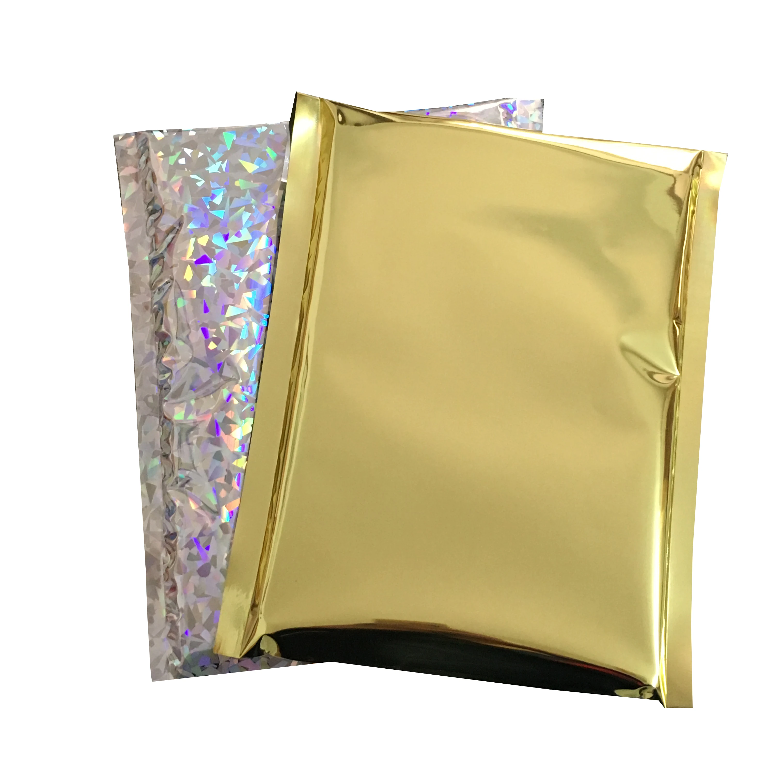 1000 Metallic Silver Holographic Foil Mailing Bags 6.5"x9" 