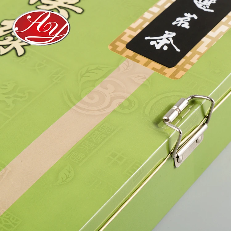 Большой контейнер из олова для пищевых продуктов, металлическая упаковочная коробка для чая