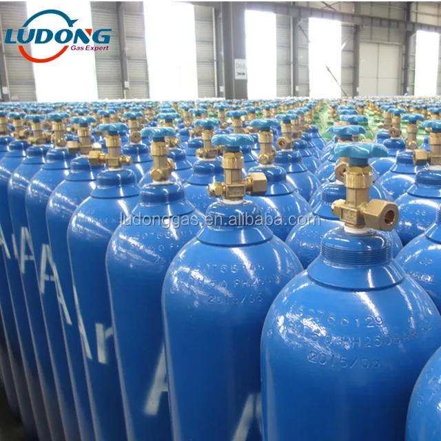
Газовый аргон 99.999% в газовых баллонах высокого давления 