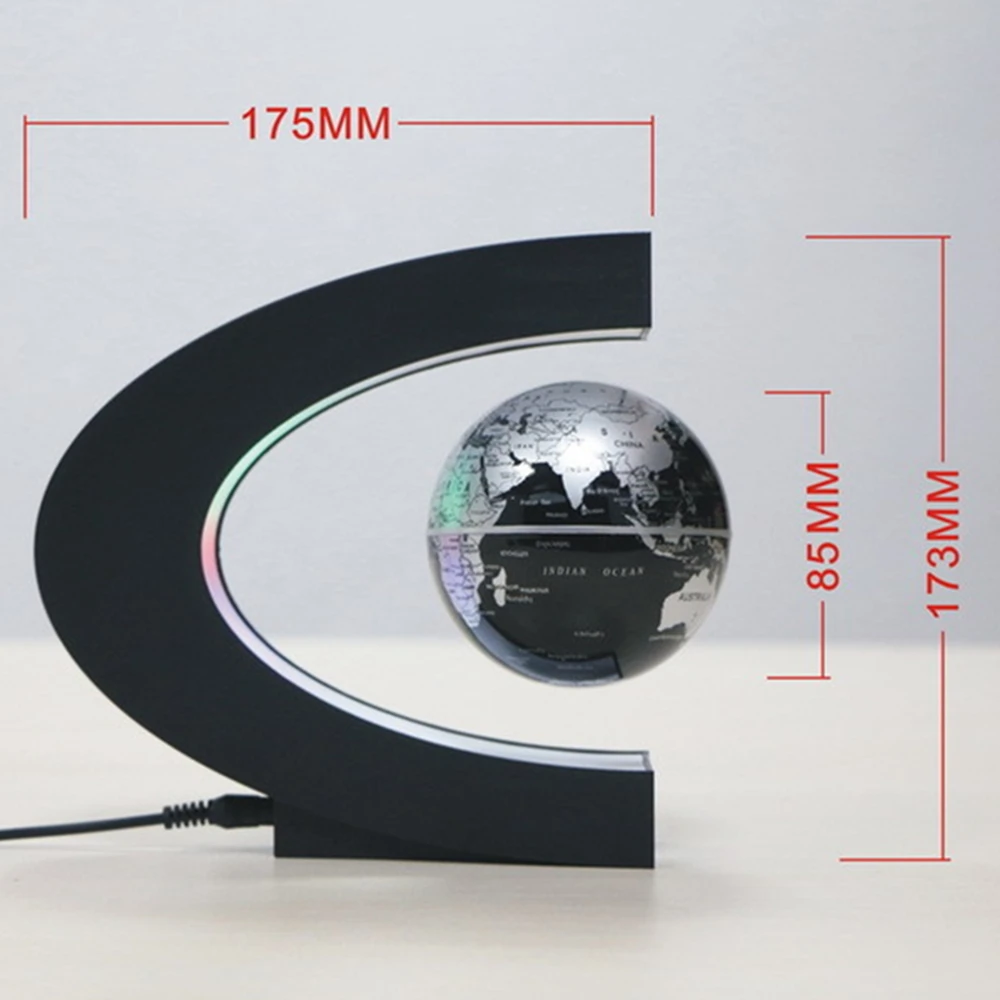 luce led mappa del mondo magnetico levitazione magnetica galleggiante  lampada elettronica antigravità