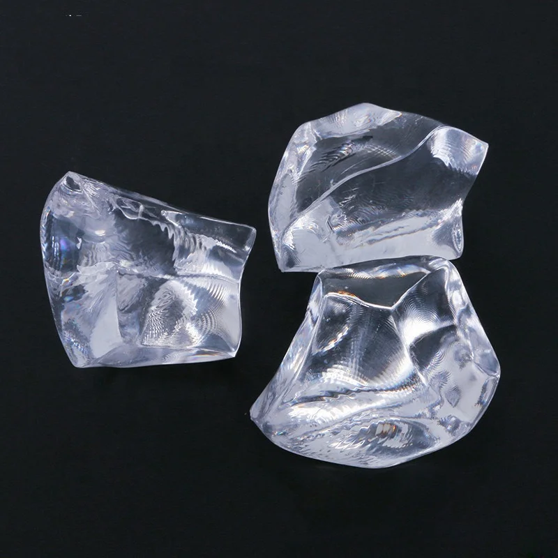 Clear Assorted Acrylic Ice Crystal Gem Stone Ice Rocks For Table Scatter