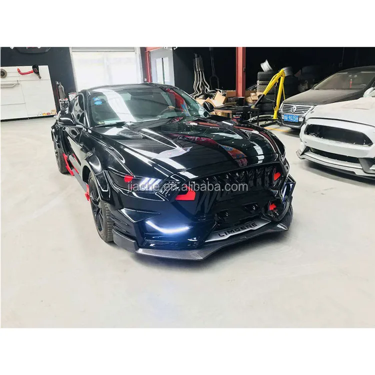 
Передний бампер, спойлер, грили, задний диффузор, защитные автомобильные аксессуары для Ford Mustang Coupe 2015-2017 FRP, КОМПЛЕКТЫ КУЗОВОВ K Style 