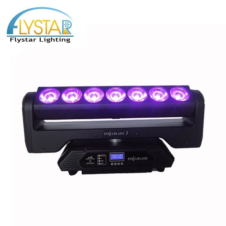 Dynamic Colour Macro Effect Pixel Blade 7 X 15w 4in1 Rgbw Led Pixel Beam Moving bar Light