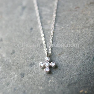 China Wholesale Silver Tiny Cross 
