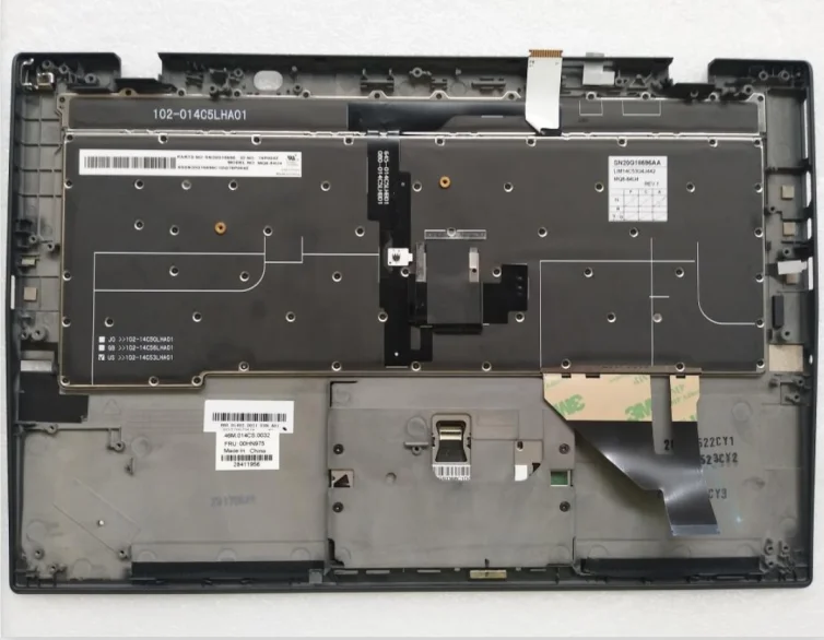 00HN975 FOR  Lenovo ThinkPad X1 Carbon 2nd Gen Backlit Keyboard US Palmrest Touchpad
