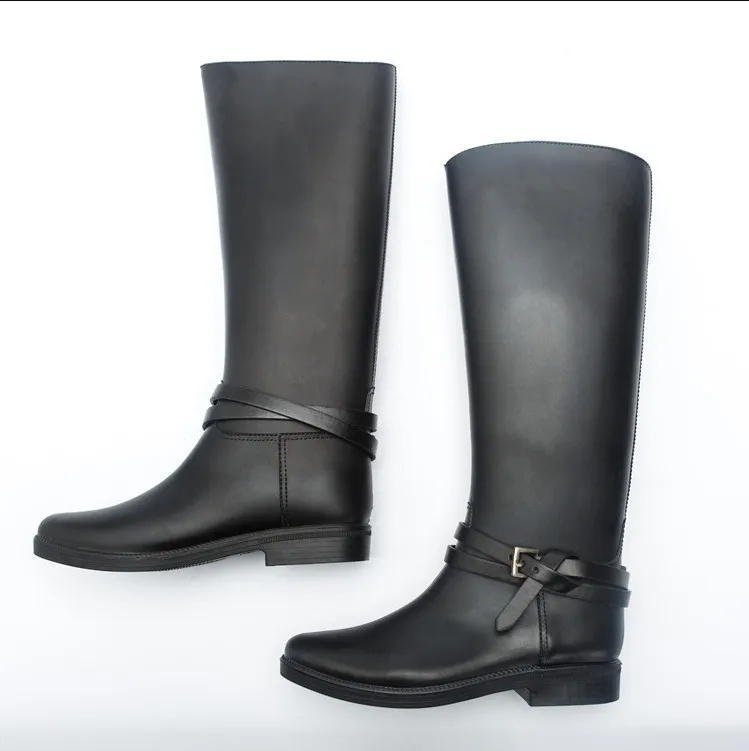 Stiletto botas negras botas de mujer tacones altos sobre las botas de  rodilla impermeable plataforma botas de cuero comprar a buen precio —  entrega gratuita, reseñas reales con fotos — Joom
