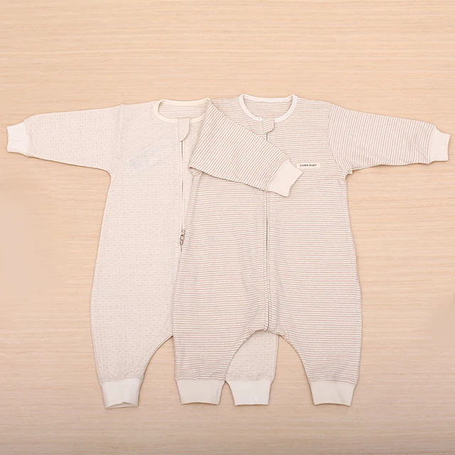 Оптовая Продажа Лето 100% органический хлопок детский спальный мешок с длинными рукавами