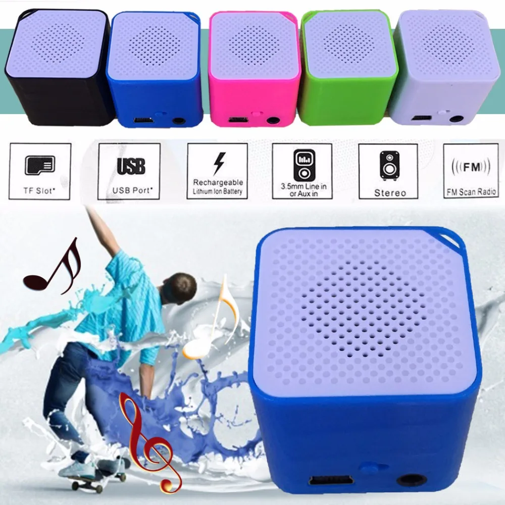 Прямая продажа с фабрики, портативный мини-квадратный волшебный куб, MP3-плеер с функцией динамика, поддержка TF-карты для СМИ, музыки, отдыха