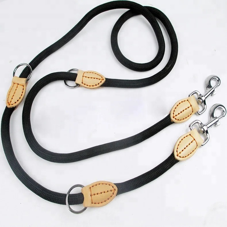 double hook dog leash