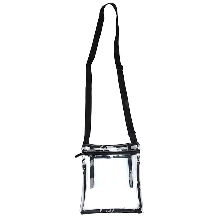 Amazon.com: Clear PVC Sling Bag - Stadium Approved Clear Shoulder Crossbody  Backpack : Sports & Outdoors