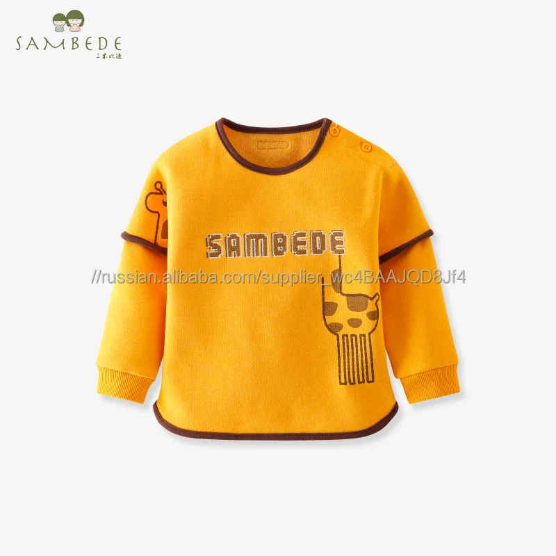 
 Sambed настроить детская одежда мальчик вышитые футболки с длинными рукавами с parttern для осень SM7D30658  