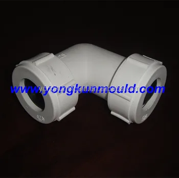 Plastic 90 degree double union elbow ppr fitting mould