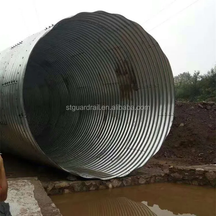Factory Price Culvert Pipe Metal Bellows for Sewage Tunnel Armco Culvert 6 Inch Corrugated Drainage Pipe