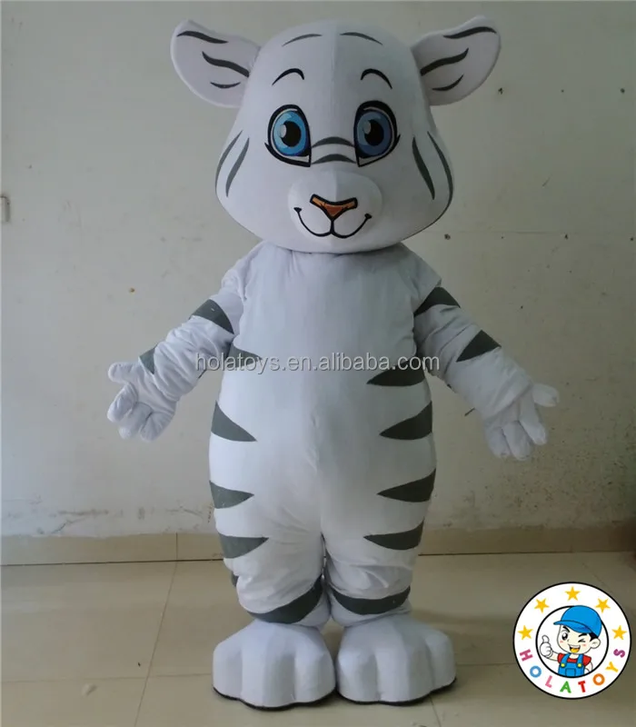 White Tiger Mascot Uniform
