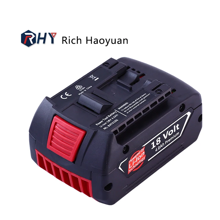 Сменный аккумулятор для Bosch GBA, 18 в, 4,0 Ач, литий-ионный аккумулятор BAT610G, аксессуары для электроинструментов 1600Z00038