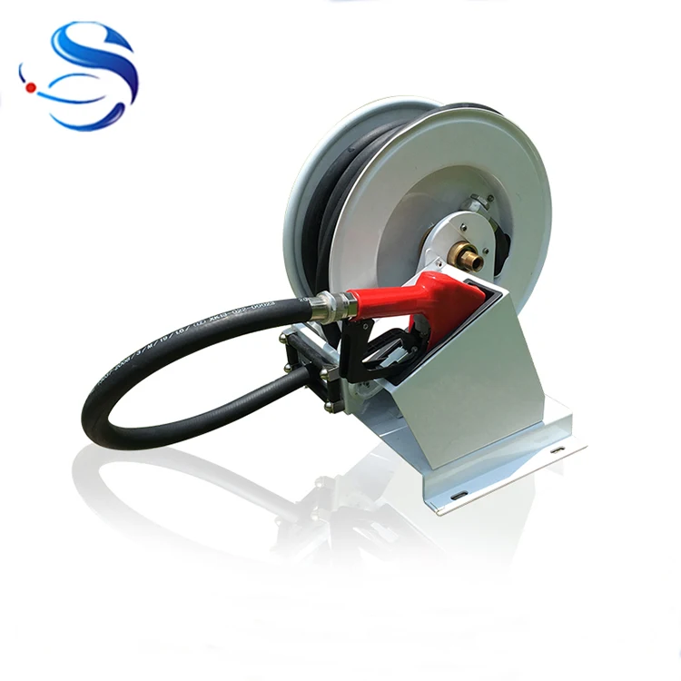 Auto Spring Rewind Fuel Hose Reel Roll-up for