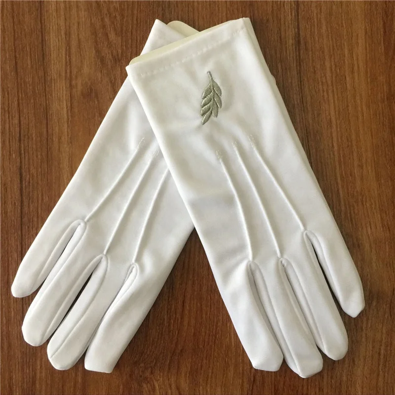 White Knitted Cotton Gloves Manufacturer In China White Gloves Cotton Embroidered Buy High Quality White Gloves Cotton Embroidered Polyester Textured Yarn White Gloves Personal Safety Protective Product On Alibaba Com