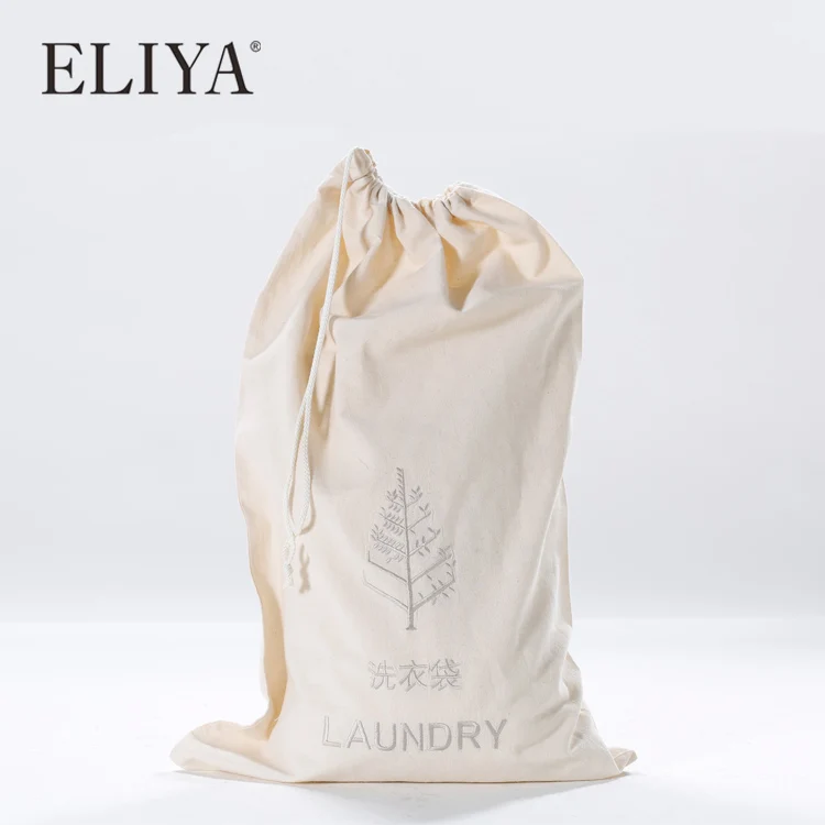 Source 5 Star Hotel Linen Drawstring Laundry Wash Bag on m.