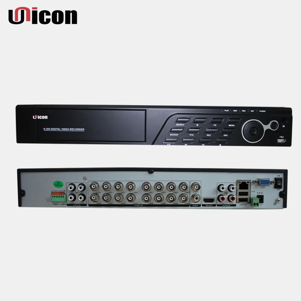 Unicon Vision 5 in 1 AHD TVI CVI Analog Full HD H.264 Standalone Network Remote Control 1080p 4CH 8CH 16 64 Channel CCTV DVR