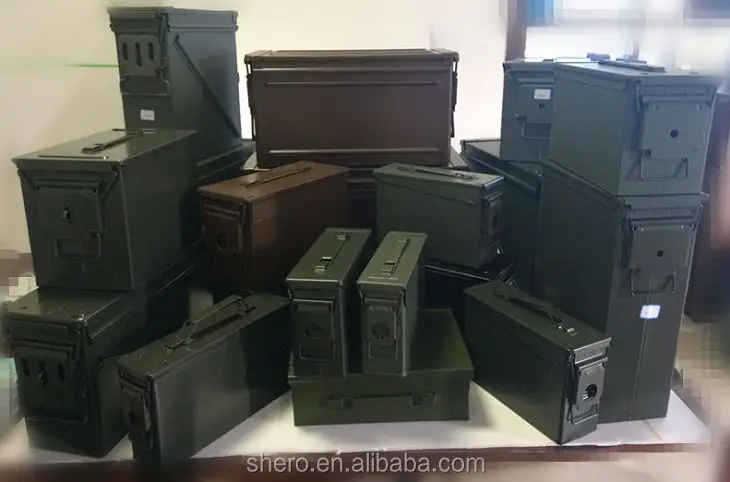 Черный оливковый зеленый Металл M19A1 M2A1 PA60 PA108 PA120 M548 30 CAL ammo