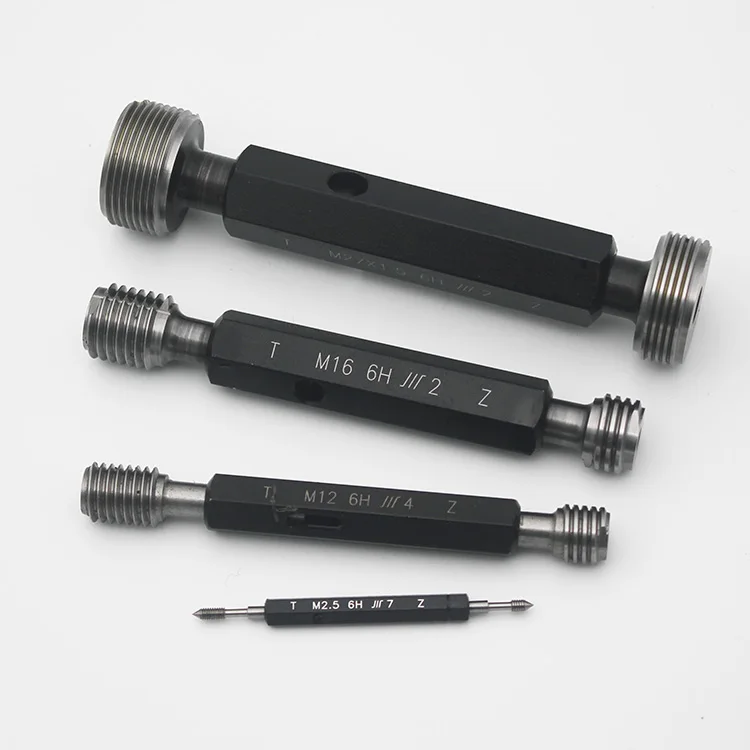 High Quality Stainless Steel Pin Gauge with Precision 6H/7H and Accuracy 0.01mm for Various Standard Thread Ring and Plug Gauges