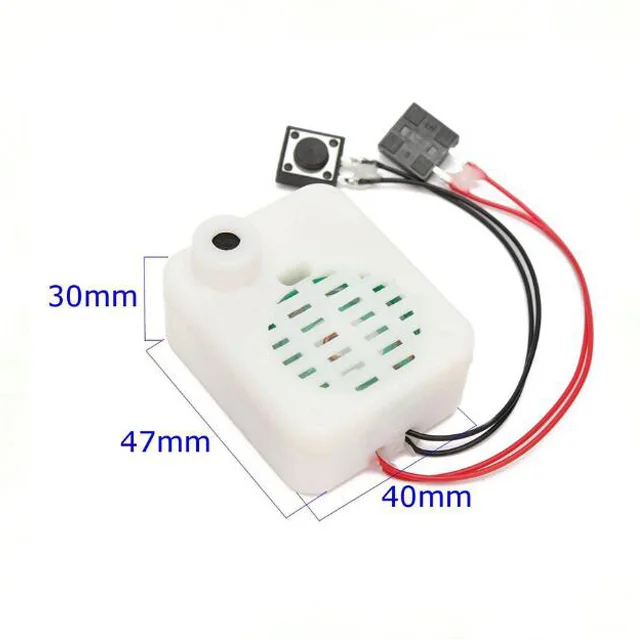 round box push button recordable sound module for music plush pillow toy