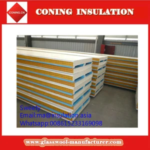 
Огнеупорная сэндвич-панель из пенополистирола/полиуретана толщиной 100 мм 