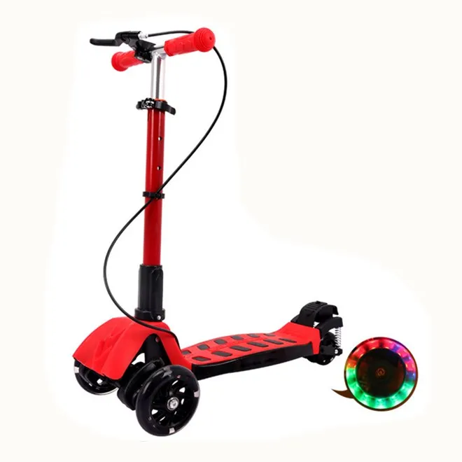 flashing wheel scooter for kids 2018 new design popular style