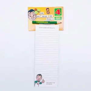Hot Sale Quality Customized Fridge Magnet Notepad With Pencil Self-Adhesive to Do List Magnetic for Office School Gift Promotion