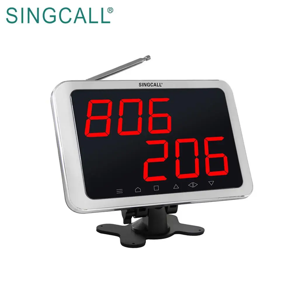 SINGCALL Display Receiver Table Button Pager Restaurant Wireless Calling System