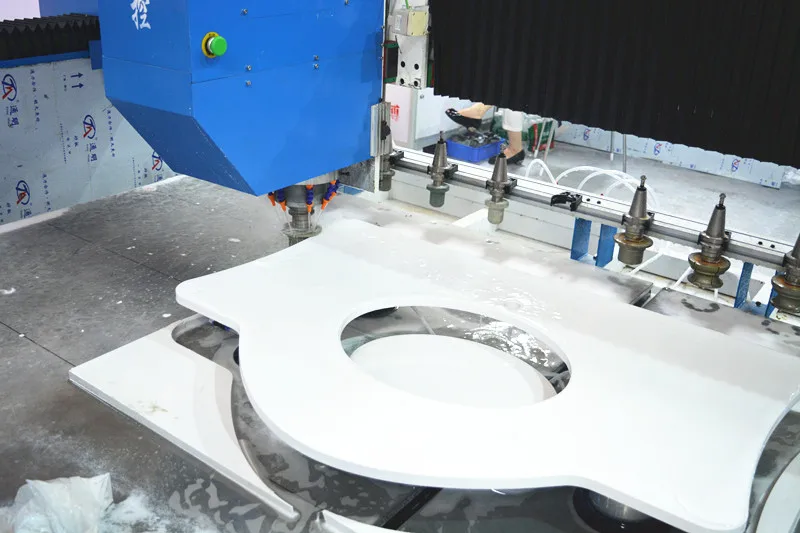 Kitchen Quartz Stone Countertop Processing Marble Cnc Cutting Machine Equipment