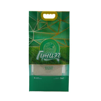 OEM Plastic Vacuum Packing for 1kg 2kg 5kg 10kg With Handle Rice Package Bag