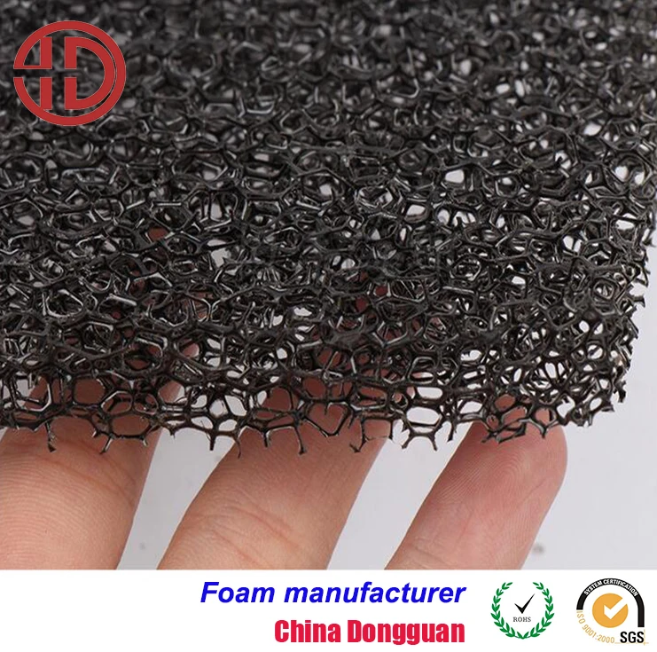 Open Cell Reticulated Foam Sheet Polyurethane Air Filter Foam Mat