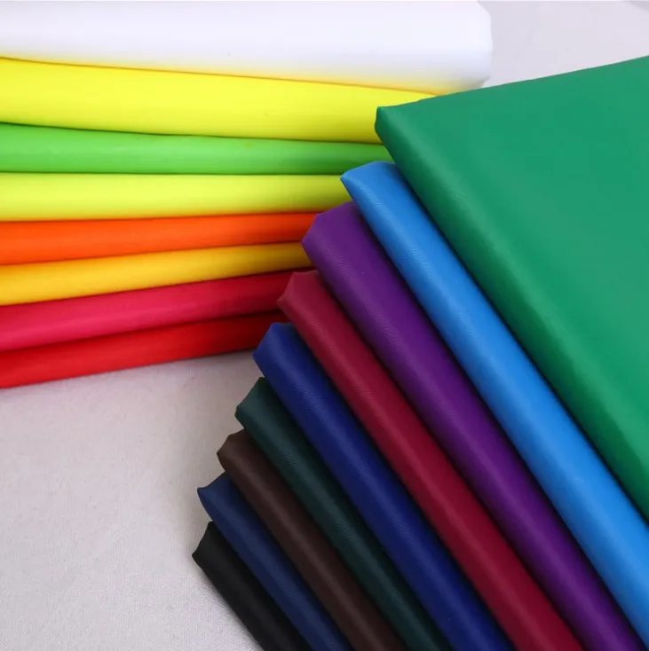 Custom Free Sample Lining Use Pu Coated Polyester Waterproof 210D Bag Oxford Fabric Material