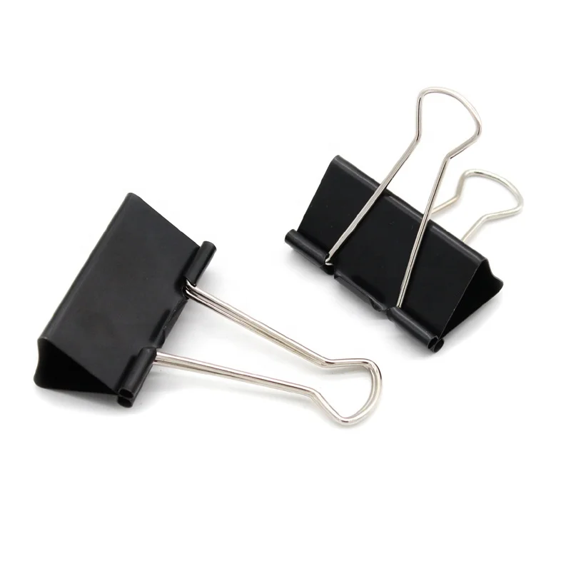 Small MOQ Extra Large Binder Clips 2inch Width 51mm Big Paper Clamps Metal Fold Back Clips for School Office