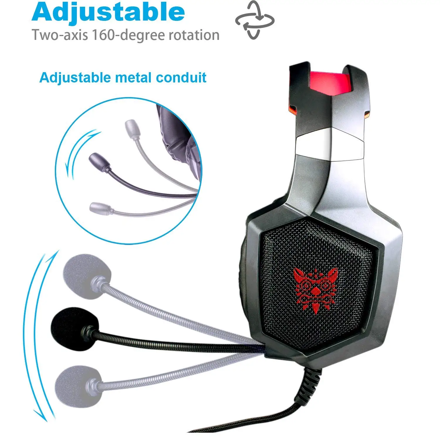 ONIKUMA K8 Gaming Headset with Microphone for PS4 & PC