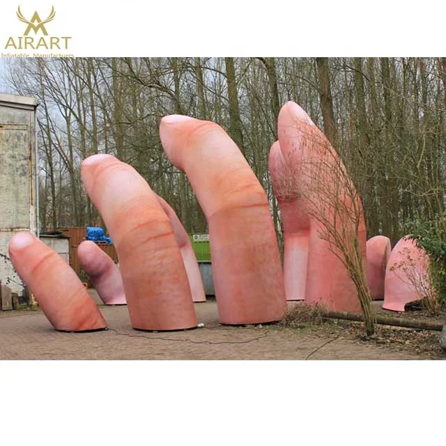 Inflatable Middle Finger Hand Event Inflatable Fingers for Halloween Advertising
