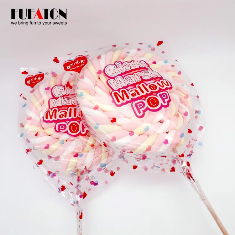 Fruit Flavored Twist Colorful Long Rope Marshmallow Candy