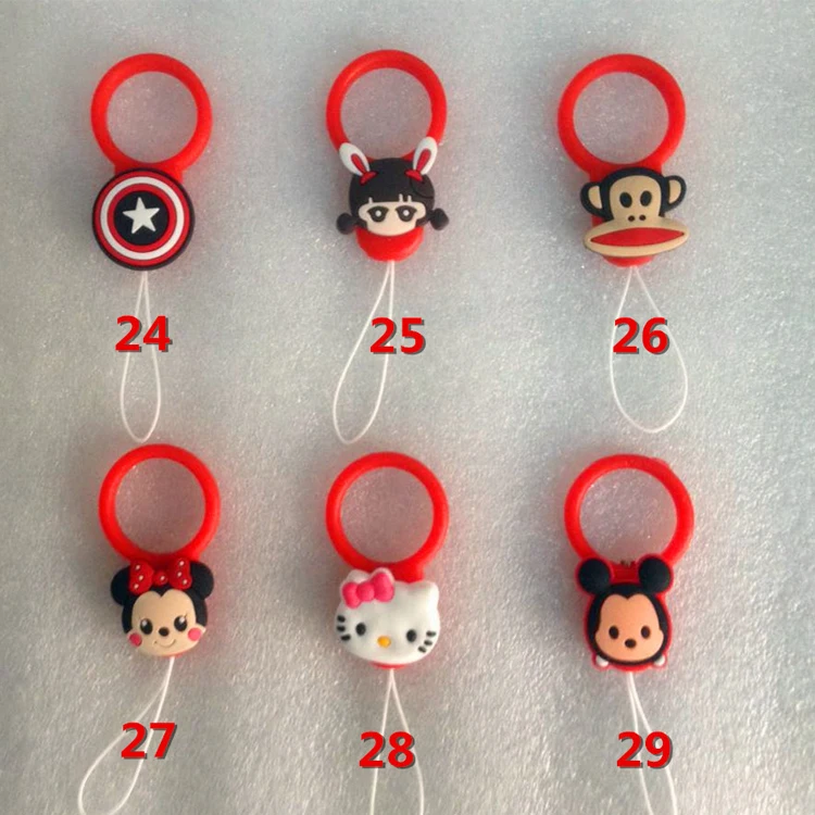 Новейший модный мультяшный силиконовый ремешок для мобильного телефона