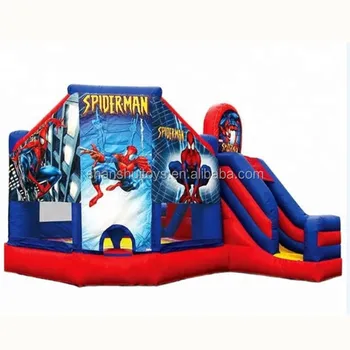 Spiderman Commercial inflatable bouncer kids inflatable jumping bouncer castle for sale