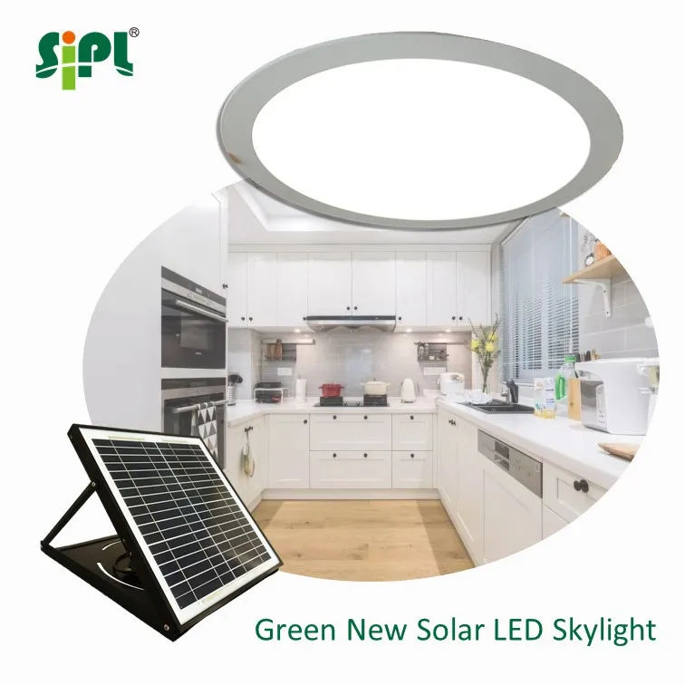 New solar skylight / tube solar powered round flat SMD2835 led panel house light