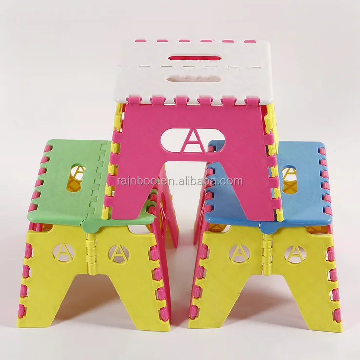 Рекламный дешевый стабильный легкий Детский портативный складной стул для ног