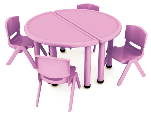 Ясли Рабочий стол квадратный и стул красочная пластиковая мебель для малышей детей ясельного возраста