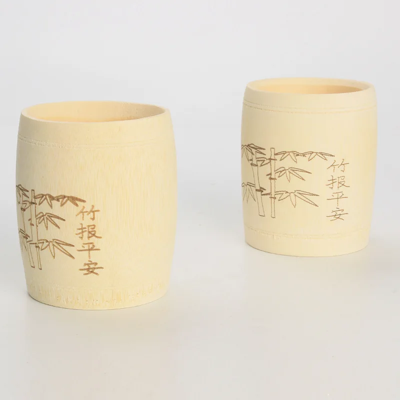 Wholesale Drinking Water Cup Yang Carving Carving with Handle Craft Gift  Bamboo Cup - China Bamboo Cup and Drinking Water Cup price